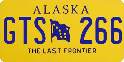 AK license plate GTS266