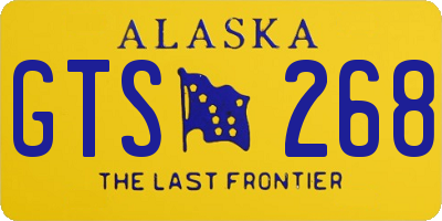 AK license plate GTS268