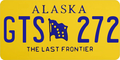 AK license plate GTS272