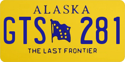 AK license plate GTS281