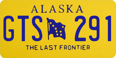 AK license plate GTS291