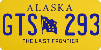 AK license plate GTS293