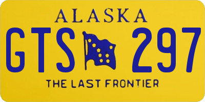 AK license plate GTS297