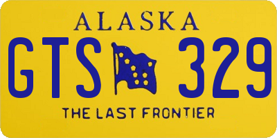 AK license plate GTS329