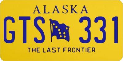 AK license plate GTS331