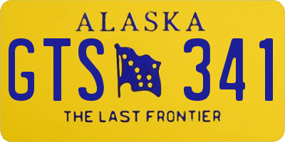 AK license plate GTS341