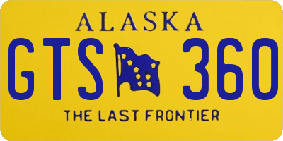 AK license plate GTS360