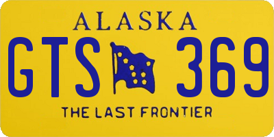 AK license plate GTS369