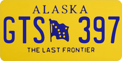 AK license plate GTS397