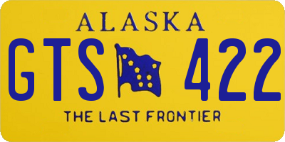 AK license plate GTS422