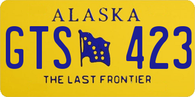 AK license plate GTS423