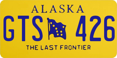 AK license plate GTS426