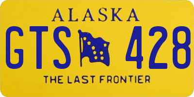 AK license plate GTS428