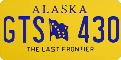 AK license plate GTS430