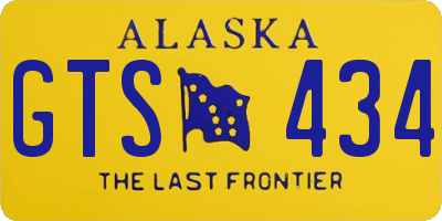 AK license plate GTS434