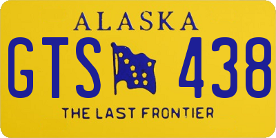 AK license plate GTS438