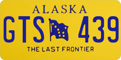 AK license plate GTS439