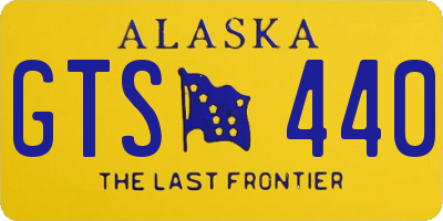 AK license plate GTS440