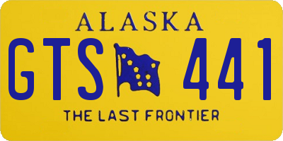 AK license plate GTS441