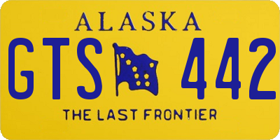 AK license plate GTS442