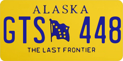 AK license plate GTS448