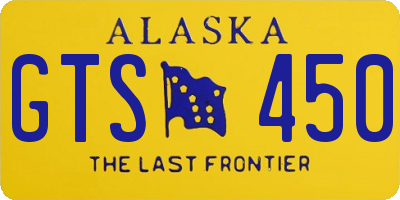 AK license plate GTS450