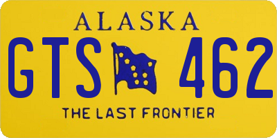 AK license plate GTS462