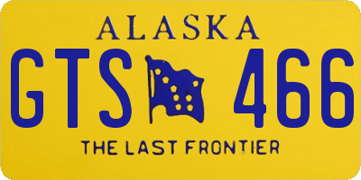 AK license plate GTS466