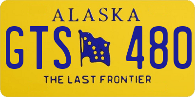 AK license plate GTS480