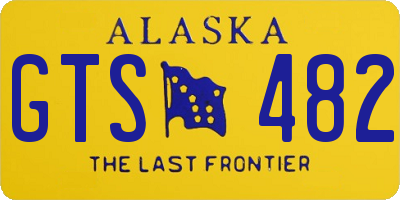 AK license plate GTS482