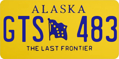 AK license plate GTS483