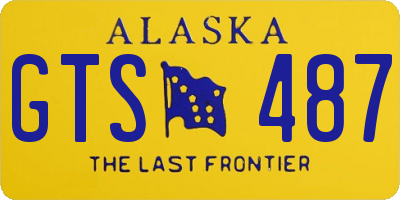 AK license plate GTS487