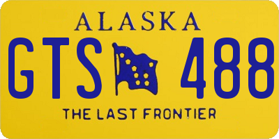 AK license plate GTS488