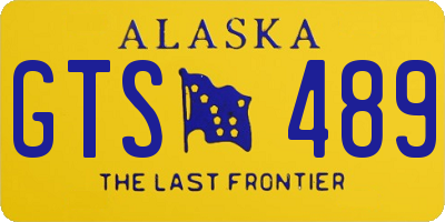 AK license plate GTS489