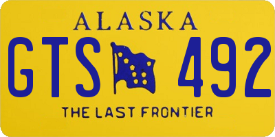 AK license plate GTS492