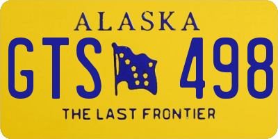 AK license plate GTS498