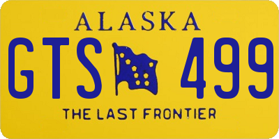 AK license plate GTS499