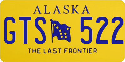 AK license plate GTS522