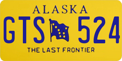 AK license plate GTS524