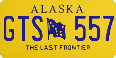 AK license plate GTS557