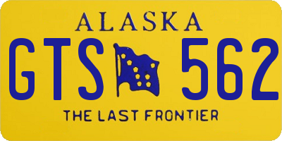 AK license plate GTS562