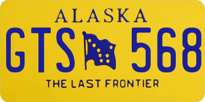 AK license plate GTS568