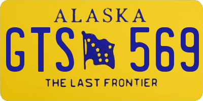 AK license plate GTS569