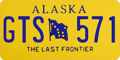AK license plate GTS571