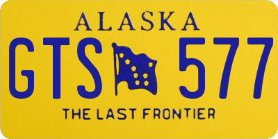 AK license plate GTS577