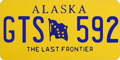AK license plate GTS592