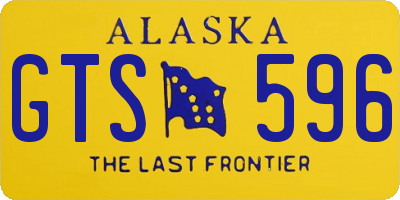 AK license plate GTS596