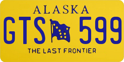 AK license plate GTS599