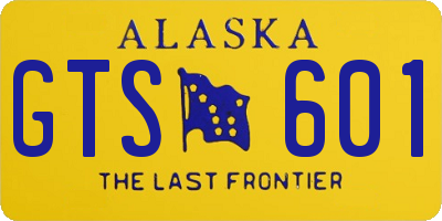 AK license plate GTS601