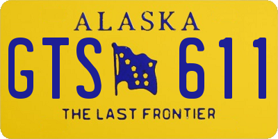 AK license plate GTS611
